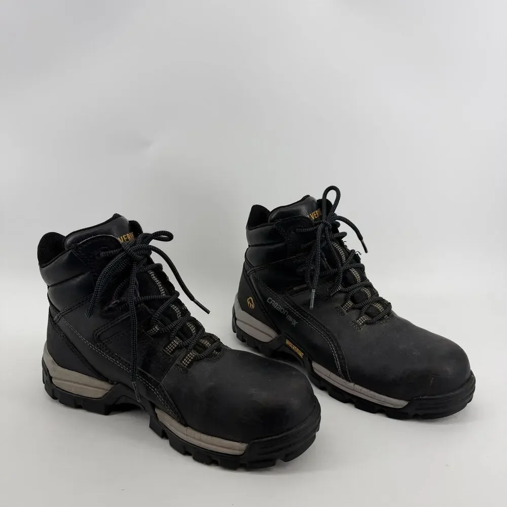 Wolverine CarbonMax Boots Mens 8 M Black Waterproof Gorpcore Workwear Outdoor